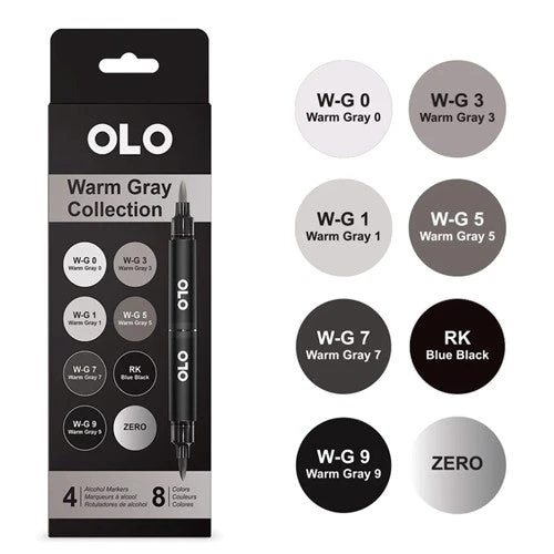 OLO WARM GRAY COLLECTION Markers 3 OLO WARM GRAY COLLECTION Markers