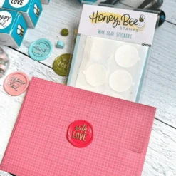 Honey Bee Wax Seal 1 Inch Stickers Hbtl-wxsls -Simon Says Stamp 1 554493 FS alt01