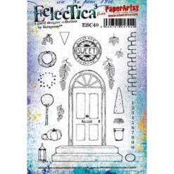 Paper Artsy Eclectica3 Scrapcosy Cling Stamps Esc40*