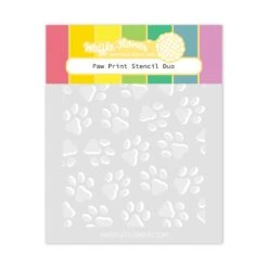 Waffle Flower Paw Print Duo Stencils 421268