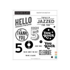 Concord & 9th Greatest Hits Clear Stamp Set 11784