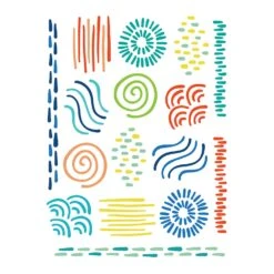 Hero Arts Colorful Doodles Transfers RT104*