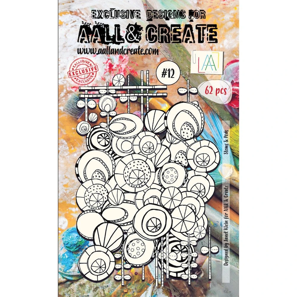 AALL & Create Stems And Pods Black And White Ephemera Die-Cuts Aalle12* 3 AALL & Create Stems And Pods Black And White Ephemera Die-Cuts Aalle12*