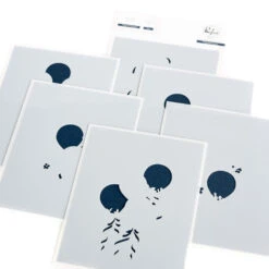 Pinkfresh Studio Ribbons And Balloons Stencil Set 199023