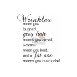 Riley And Company Funny Bones Wrinkles Clear Stamp Rwd-1139