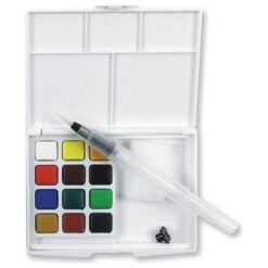 Sakura KOI WATERCOLORS SKETCH BOX 12 Colors With Waterbrush XNCW12H*