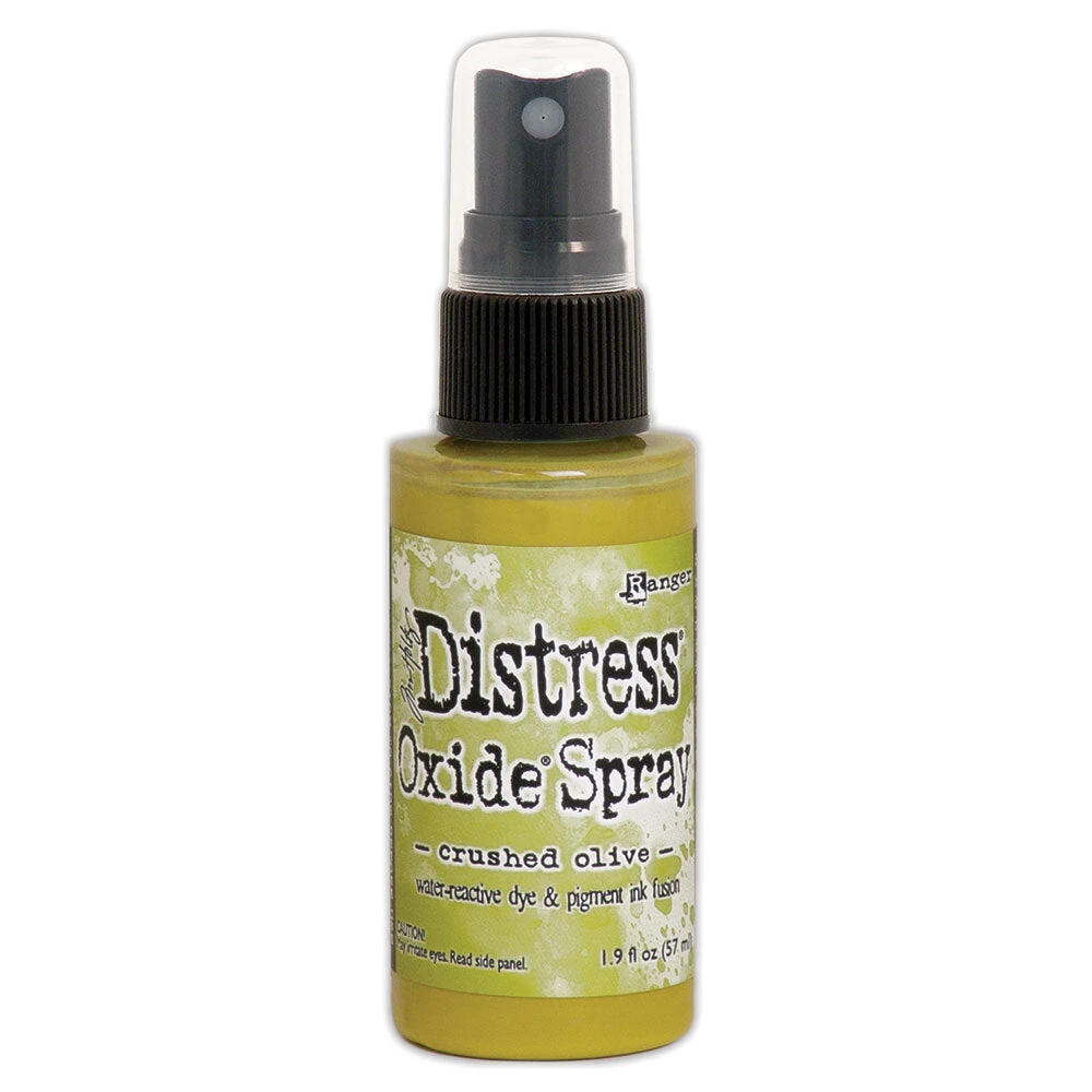 Tim Holtz Distress Oxide Spray Crushed Olive Ranger Tso67641 3 Tim Holtz Distress Oxide Spray Crushed Olive Ranger Tso67641