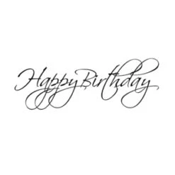 Penny Black Rubber Stamp FLOURISH BIRTHDAY 4071F
