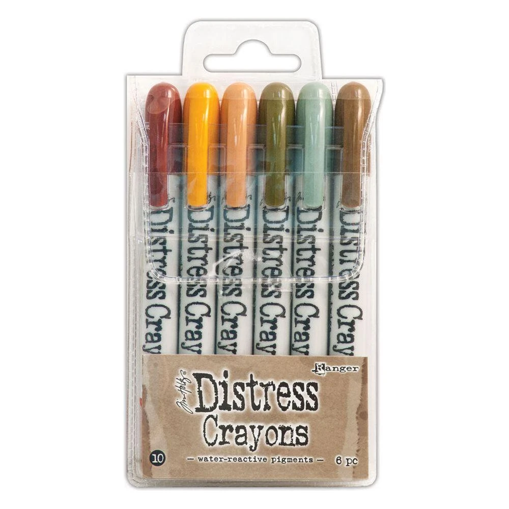 Ranger Tim Holtz Distress Crayons Set 10 TDBK51800 3 Ranger Tim Holtz Distress Crayons Set 10 TDBK51800