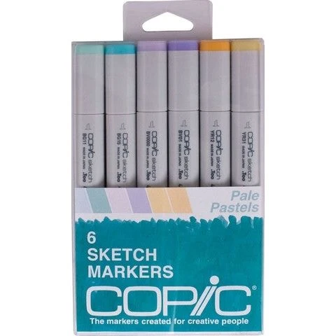 Copic Sketch PALE PASTELS Markers Kit 3 Copic Sketch PALE PASTELS Markers Kit