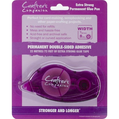 Crafter's Companion Extra Strong Permanent Tape Runner CC-ADH-TAPE 4 Crafter's Companion Extra Strong Permanent Tape Runner CC-ADH-TAPE - Image 2