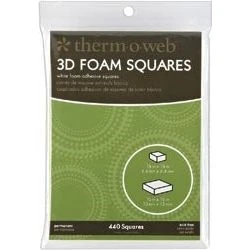 Therm O Web 3D MOUNTING SQUARES White Foam 3777 3 Therm O Web 3D MOUNTING SQUARES White Foam 3777