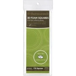 Therm O Web 3D FOAM SQUARES White Adhesive 3683