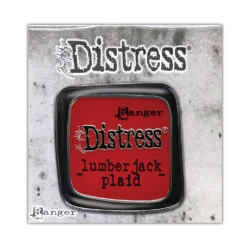 Tim Holtz Distress Enamel Pin Lumberjack Plaid Ranger Tdz82439