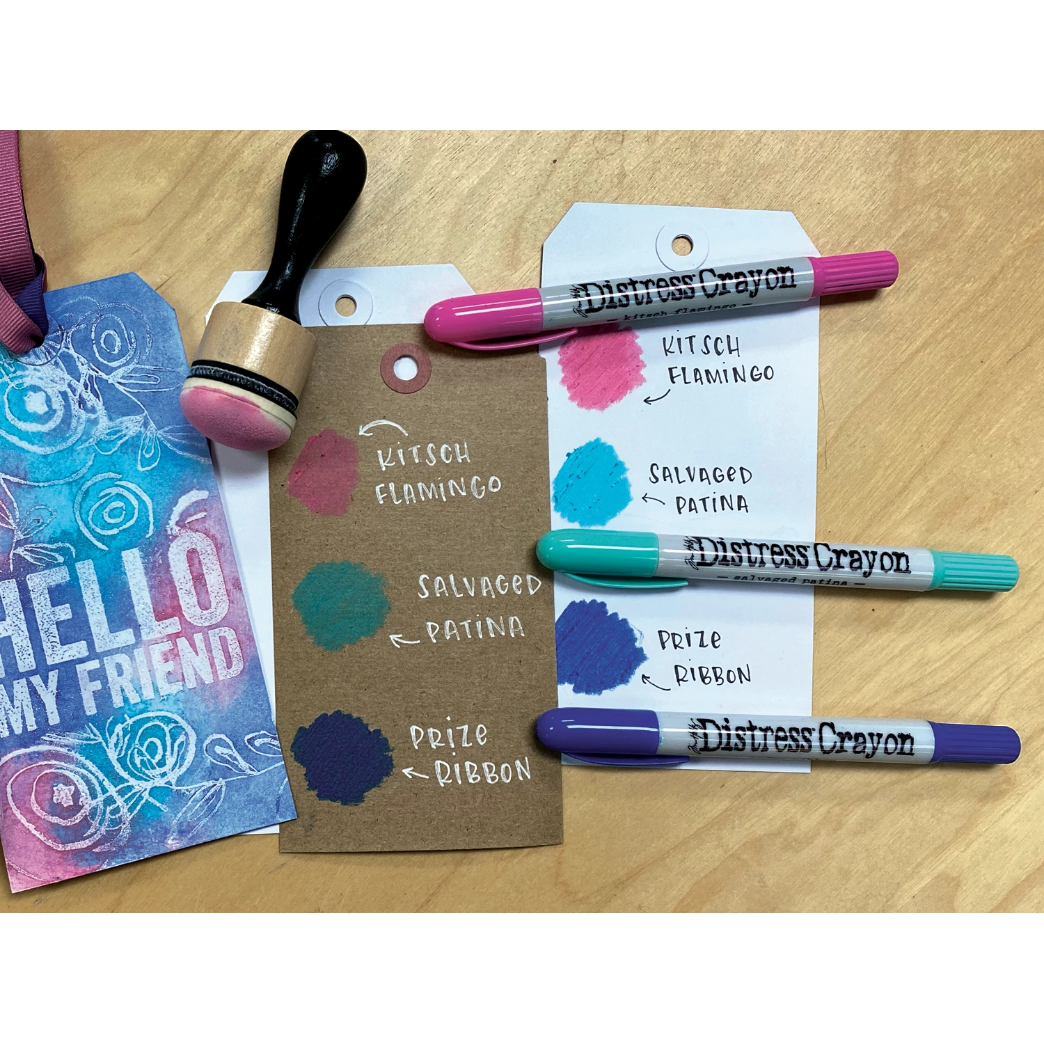 Ranger Tim Holtz Distress Crayons Set 12 Tdbk77190 4 Ranger Tim Holtz Distress Crayons Set 12 Tdbk77190 - Image 2