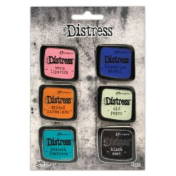 Tim Holtz Distress Enamel Pin Set 4 Ranger Tdzs73468