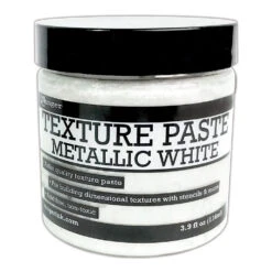 Ranger Metallic White Texture Paste Ink76919