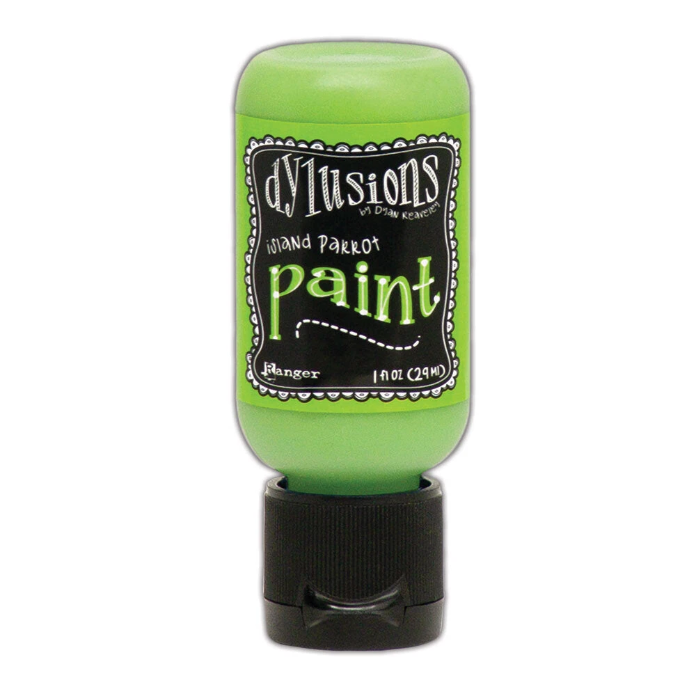 Ranger Dylusions 1oz Paint Island Parrot Dyq70504* 3 Ranger Dylusions 1oz Paint Island Parrot Dyq70504*