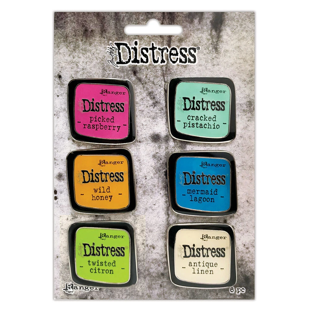 Tim Holtz Distress Enamel Pin Set 1 Ranger Tdzs73437 3 Tim Holtz Distress Enamel Pin Set 1 Ranger Tdzs73437
