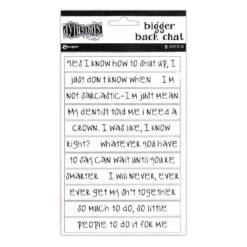Ranger Dylusions White Creative Dyary Bigger Back Chat Stickers Dyan Reaveley Dya65456