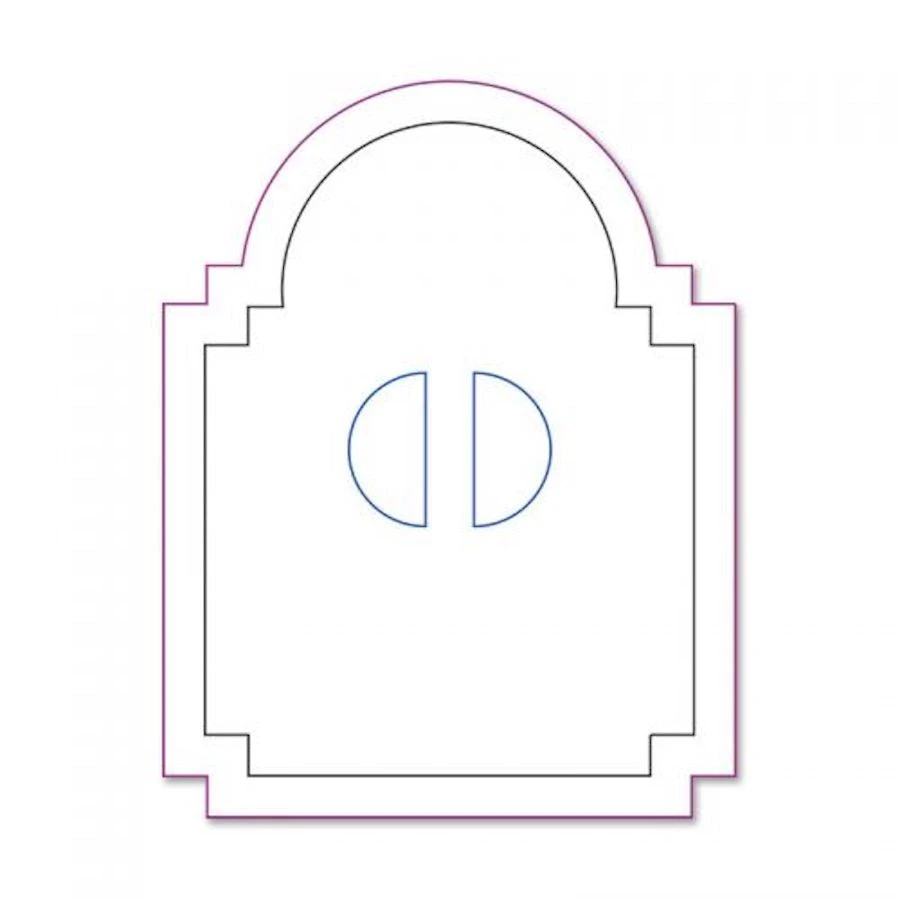 *Tim Holtz Sizzix Die Mini Cabinet Card Movers & Shakers 657206 4 *Tim Holtz Sizzix Die Mini Cabinet Card Movers & Shakers 657206 - Image 2