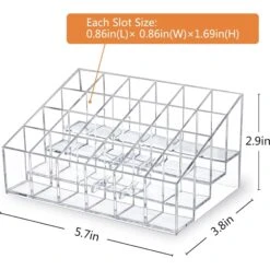 Various 24 Slot Acrylic Organizer Display Case -Simon Says Stamp 24saodc sku 1