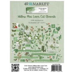 49 And Market Color Swatch Willow Mini Laser Cut Elements Wcs-27990