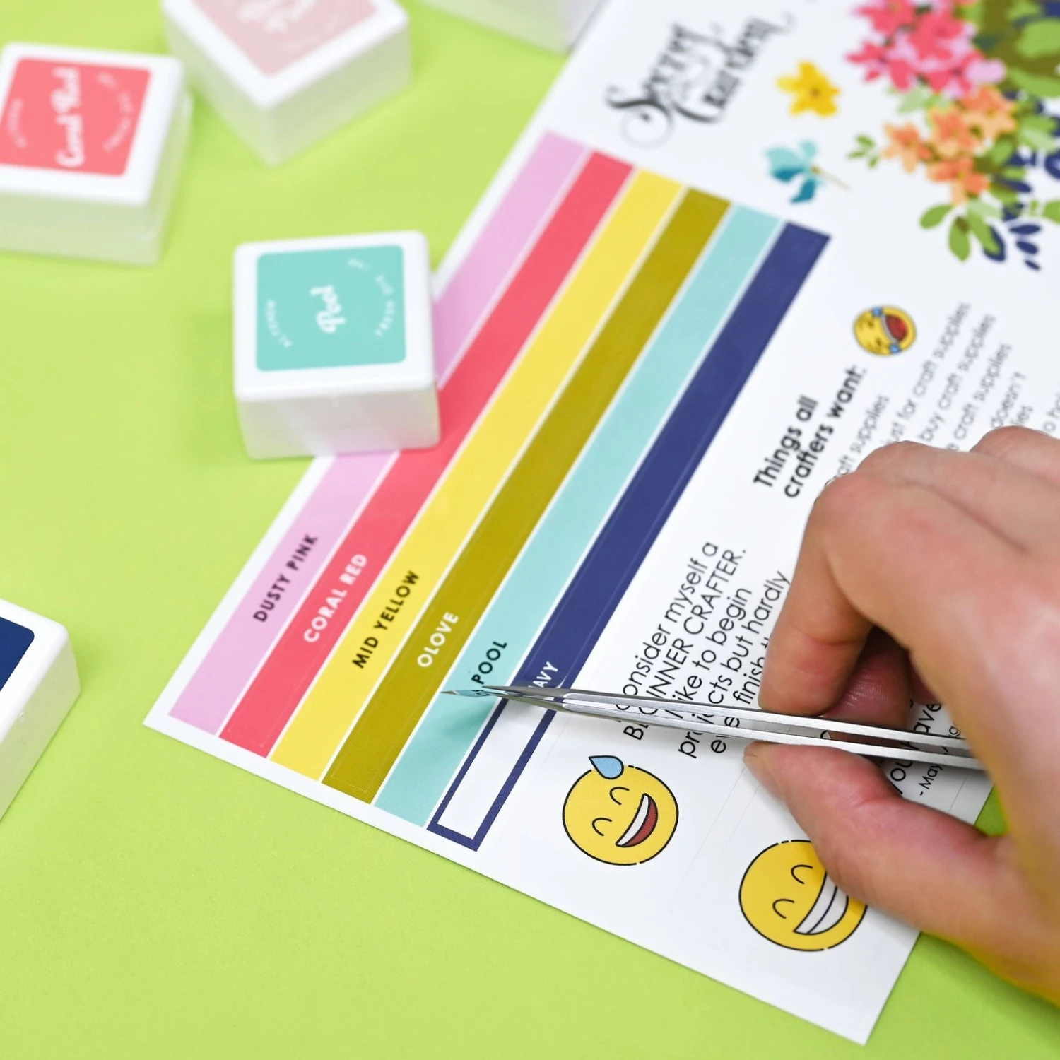 Altenew Mini Ink Cubes Label Set Deco Garden Alt7985* 4 Altenew Mini Ink Cubes Label Set Deco Garden Alt7985* - Image 2