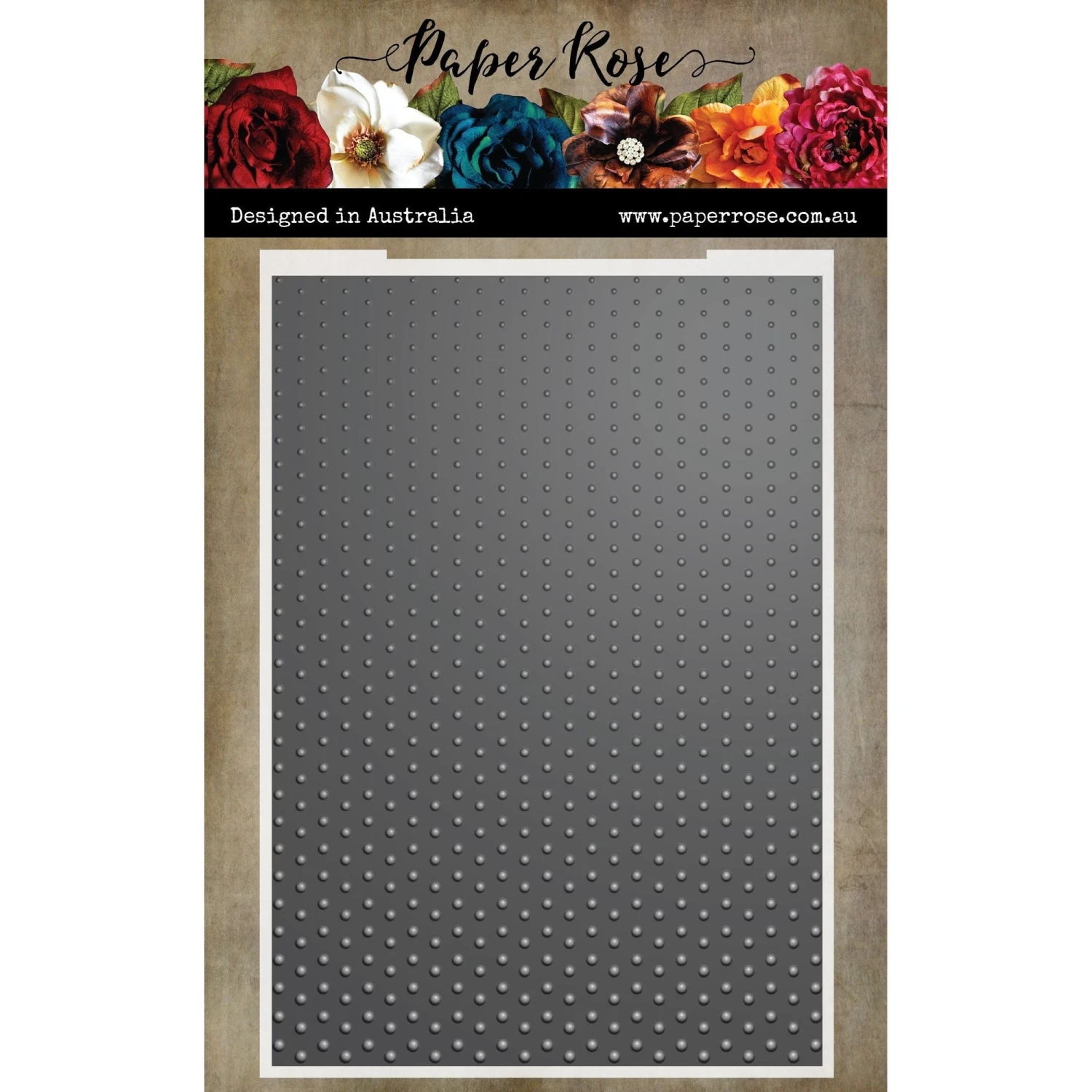 Paper Rose Simple Dots 3D Embossing Folder 32160 3 Paper Rose Simple Dots 3D Embossing Folder 32160