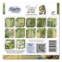 3Quarter Designs Magical Vines 6x6 Paper Pack 3q-pp6-magicalvines