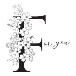 Spellbinders Floral F And Sentiment Press Plates Bp-129*