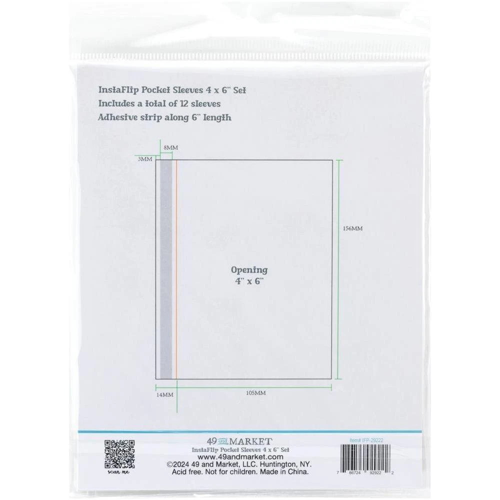 49 And Market InstaFlip Pocket Page 4x6 Inch Sleeves Ifp-29222 4 49 And Market InstaFlip Pocket Page 4x6 Inch Sleeves Ifp-29222 - Image 2
