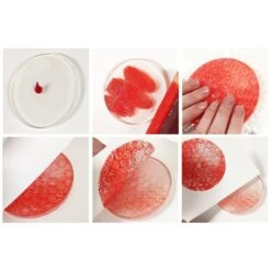 Gelli Arts 4-inch Round Reusable Gel Printing Plate -Simon Says Stamp 4RIFAStep1