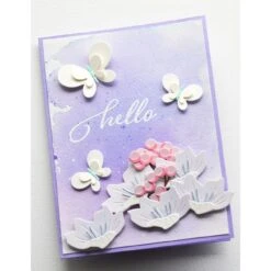 Birch Press Design Peeking Flower And Leaves Contour Layers Dies 57494* -Simon Says Stamp 57494 4