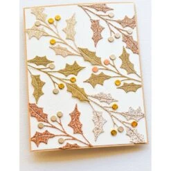 Birch Press Design Holly Sprig Contour Layers Dies 57559 -Simon Says Stamp 57559 3