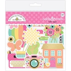 Doodlebug Hello Again Odds And Ends Ephemera Die Cut Shapes 8187*