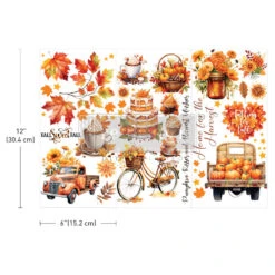 Prima Marketing Autumn Splendor ReDesign Small Transfers 673666
