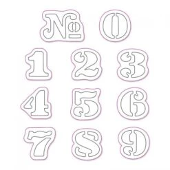 *Tim Holtz Sizzix CARGO STENCIL NUMBER SET Dies Movers & Shapers 657841 7 *Tim Holtz Sizzix CARGO STENCIL NUMBER SET Dies Movers & Shapers 657841 -Simon Says Stamp 657841 3