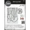 *Tim Holtz Sizzix Sparkle 3D Texture Fades Embossing Folder 666298 -Simon Says Stamp 666298