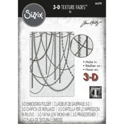 *Tim Holtz Sizzix Sparkle 3D Texture Fades Embossing Folder 666298