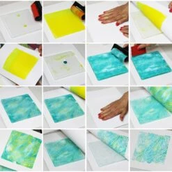 Gelli Arts 6 X 6 Reusable Gel Printing Plate -Simon Says Stamp 6x6 Step 1