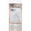 Tim Holtz Mini Stencil Set 10 Mst010 -Simon Says Stamp 71VwvN tiWL. AC SY879