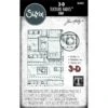 Tim Holtz Sizzix MINI FOUNDRY 3D Texture Fades Embossing Folder 665634 -Simon Says Stamp 71rKyAaAQlL. AC SY879
