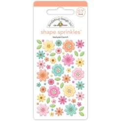 Doodlebug Backyard Bunch Sprinkles Enamel Shapes 7601*