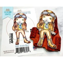 La-La Land Crafts Aviator Marci Cling Stamp 5560* 9 La-La Land Crafts Aviator Marci Cling Stamp 5560* -Simon Says Stamp 7Q4Y57jA