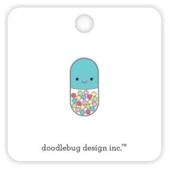 Doodlebug Happy Pill Collectible Pin 8020