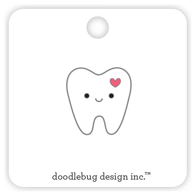 Doodlebug Pearly White Collectible Pin 8022* 3 Doodlebug Pearly White Collectible Pin 8022*