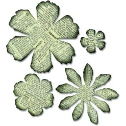 Tim Holtz Sizzix Die TATTERED FLORALS Bigz Flower Alterations 656640