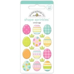 Doodlebug Colored Eggs Shape Sprinkles 8427