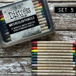 Tim Holtz Distress Watercolor Pencils Sets 4, 5, 6 And Sharpener Bundle Ranger -Simon Says Stamp 8 c12e5f70 4c2f 4388 a687 a66888982cf0